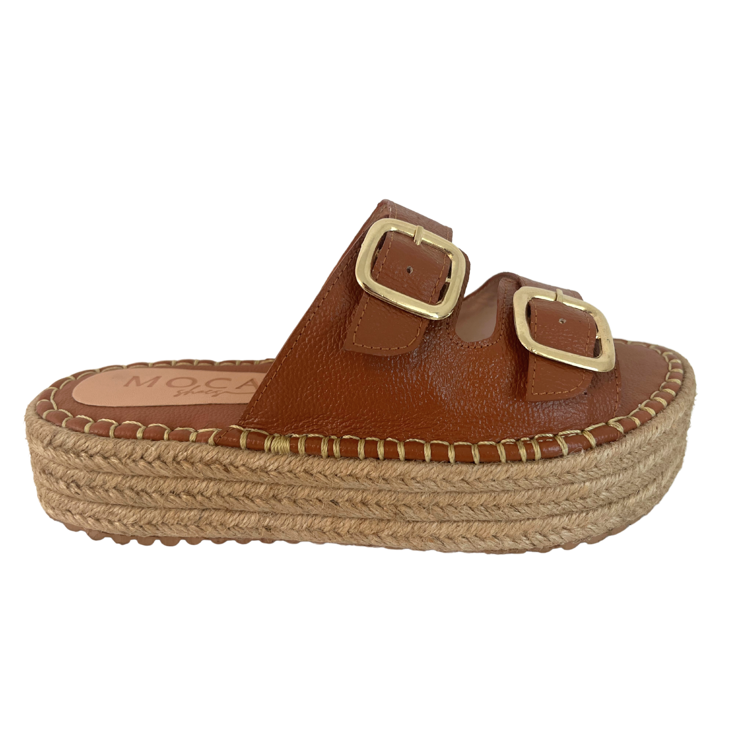 Madison Jute | Brown Platform Sandals