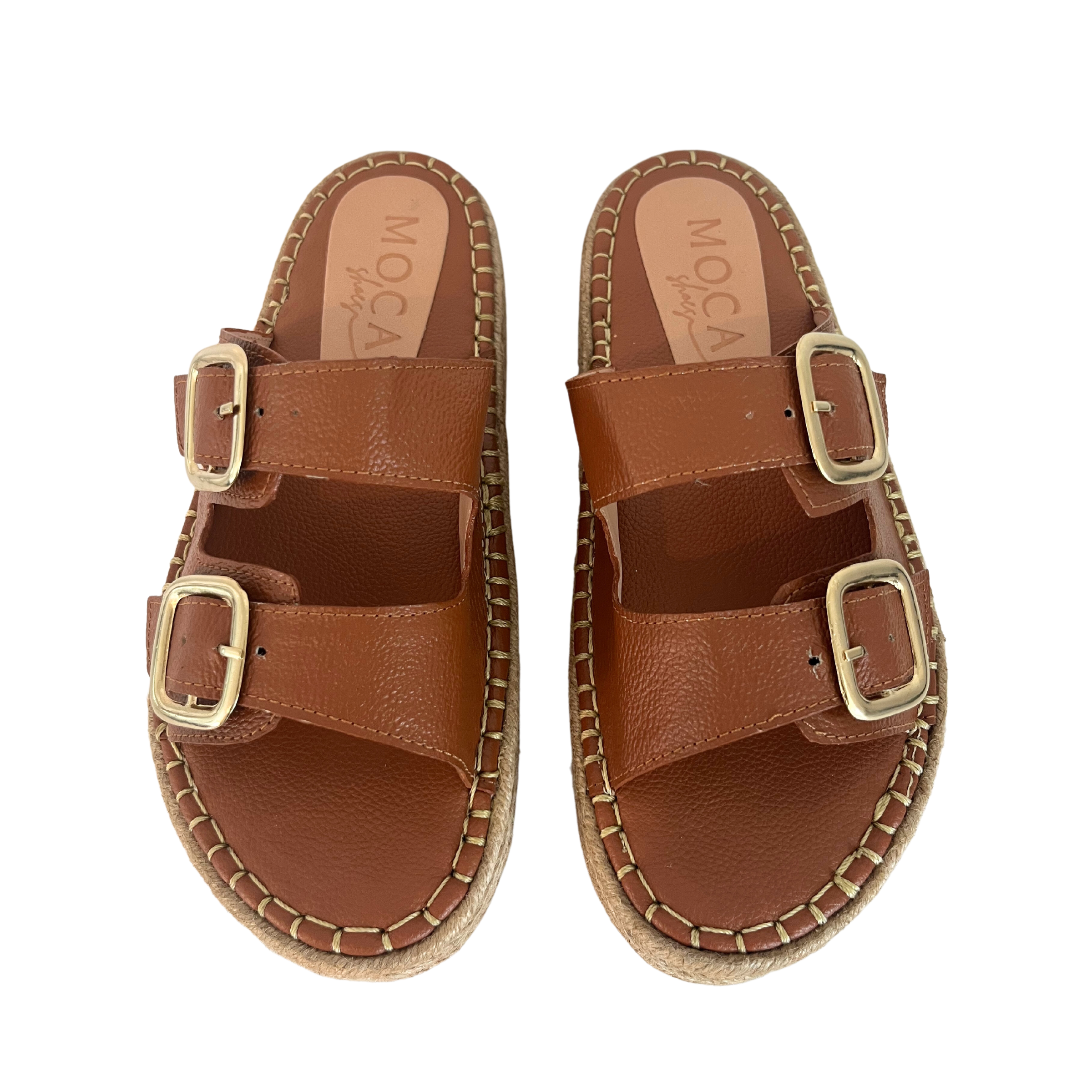 Madison Jute | Platform Brown Sandals