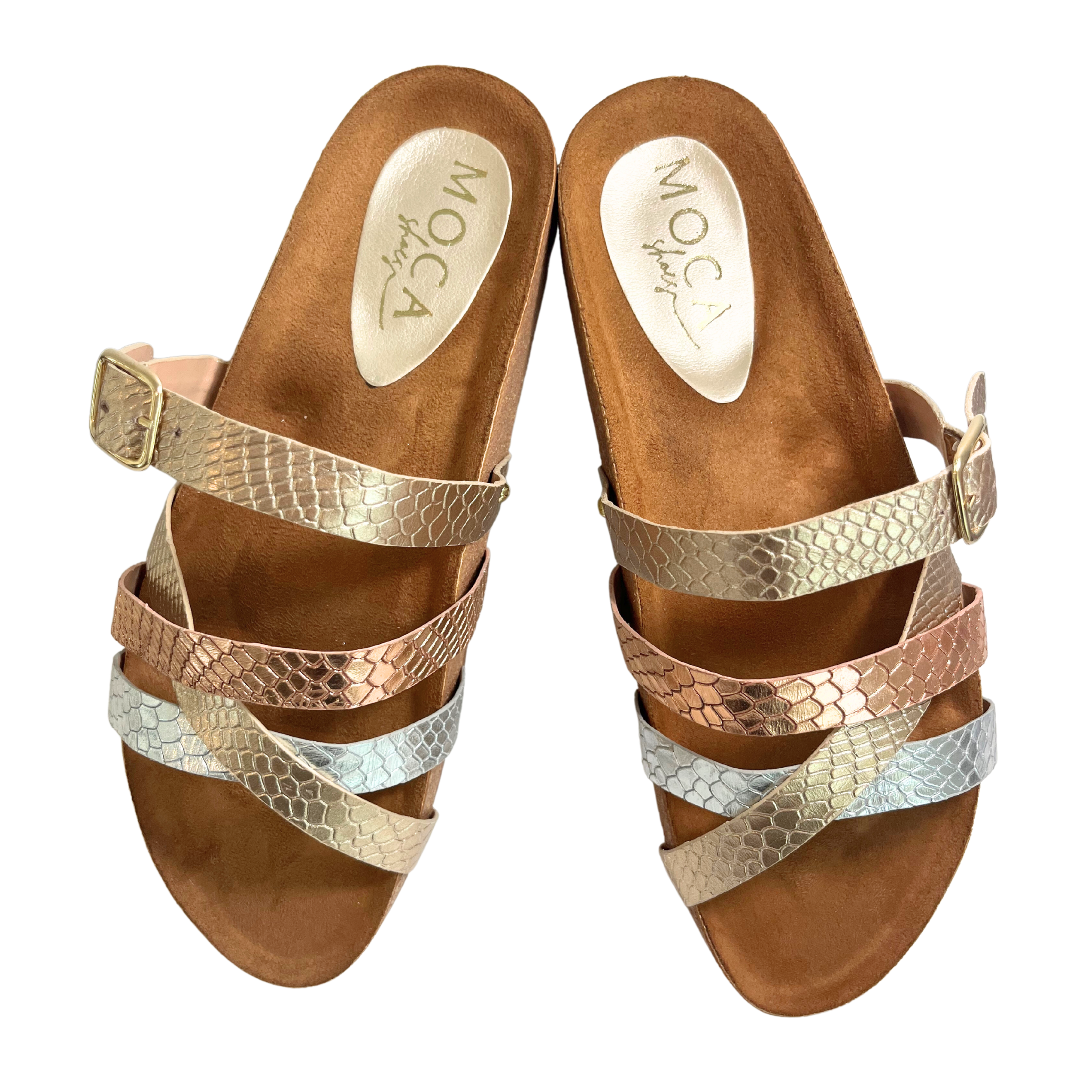 Gold Slide in Sandals | Boston 3