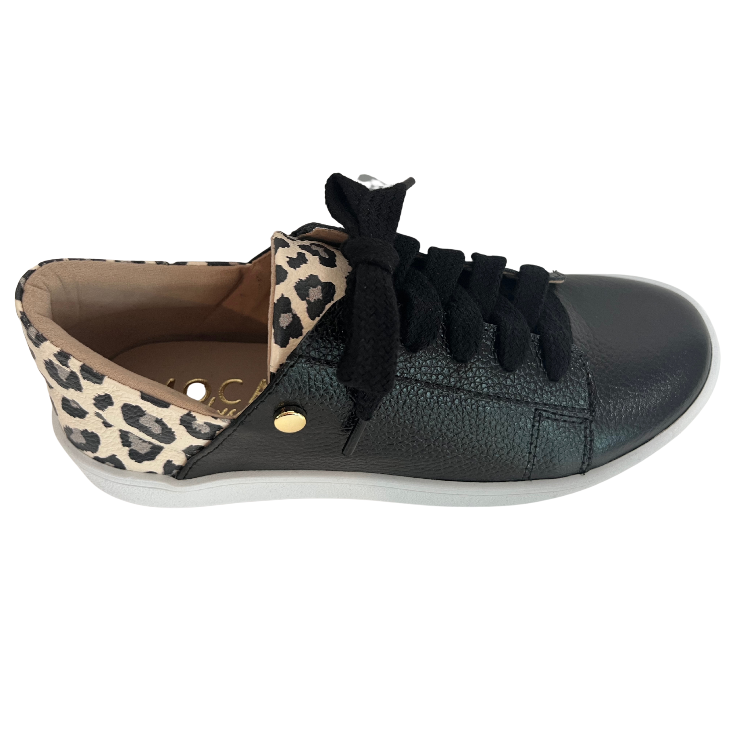 Cow Print Shoes | Austin Tennis Black