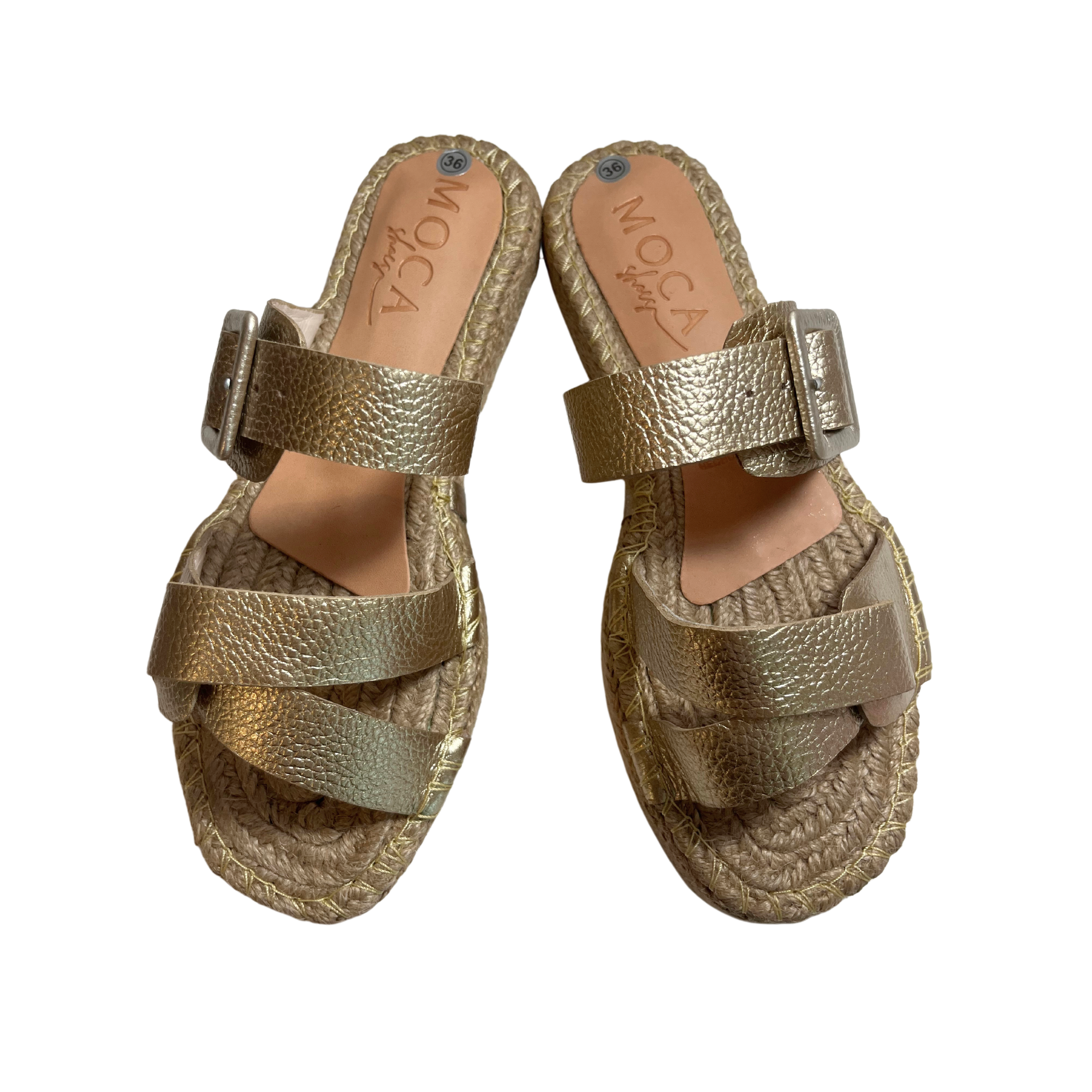 Sandalias Helena de Yute Dorado