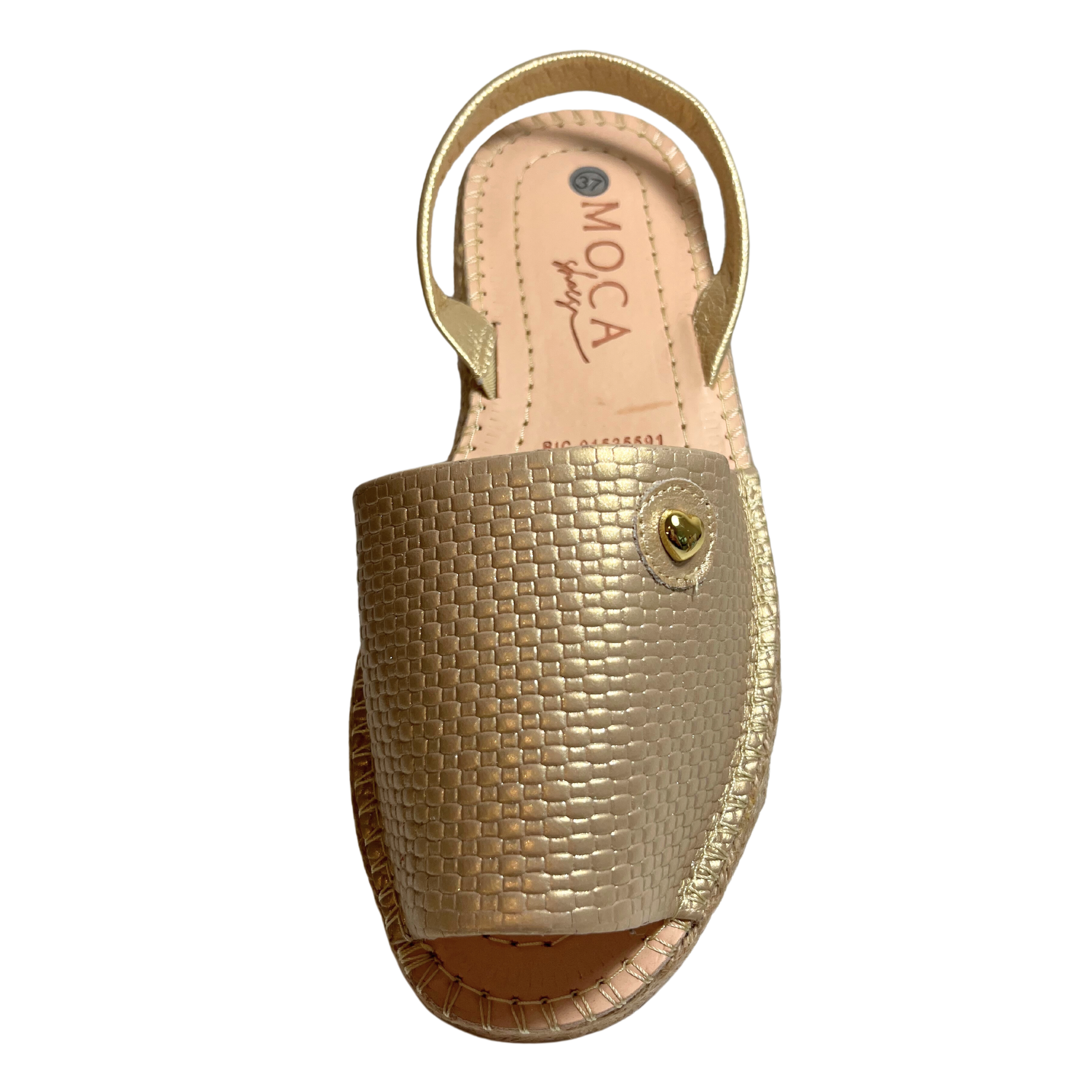 Miramar Espradilles | Comfortable Gold Sandals