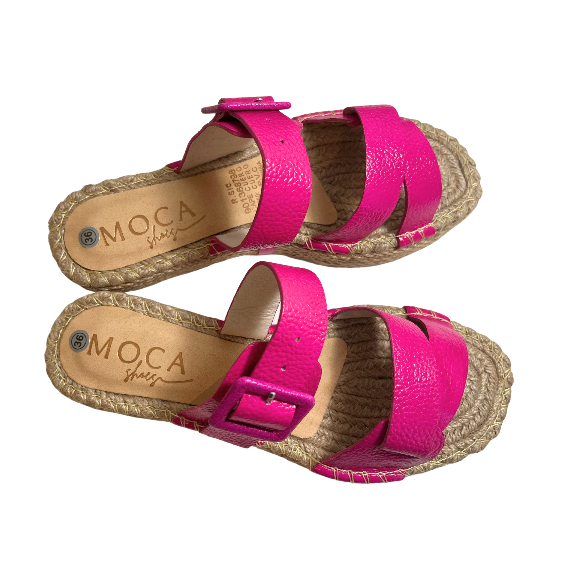 Helena Jute Sandals | Pink Slide Sandals