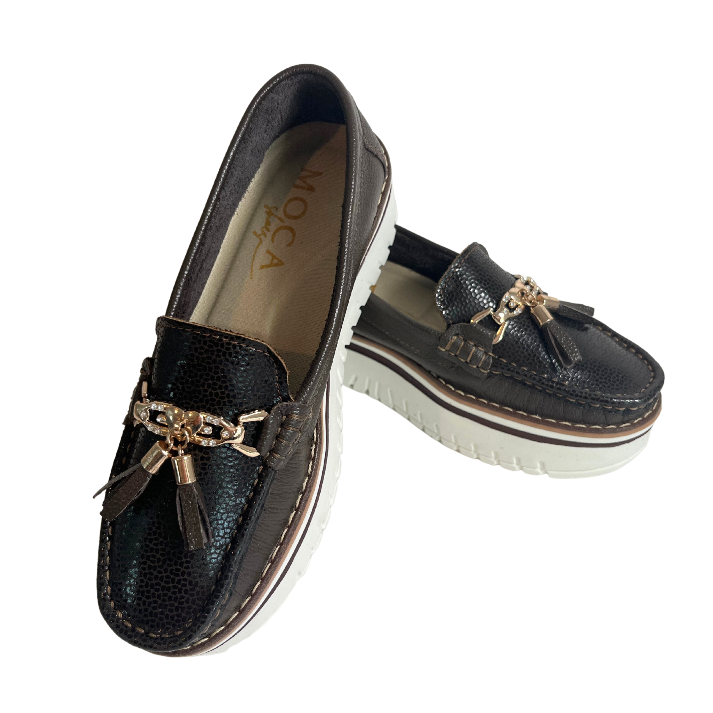 Brown Moccasins Leather | Hollywood