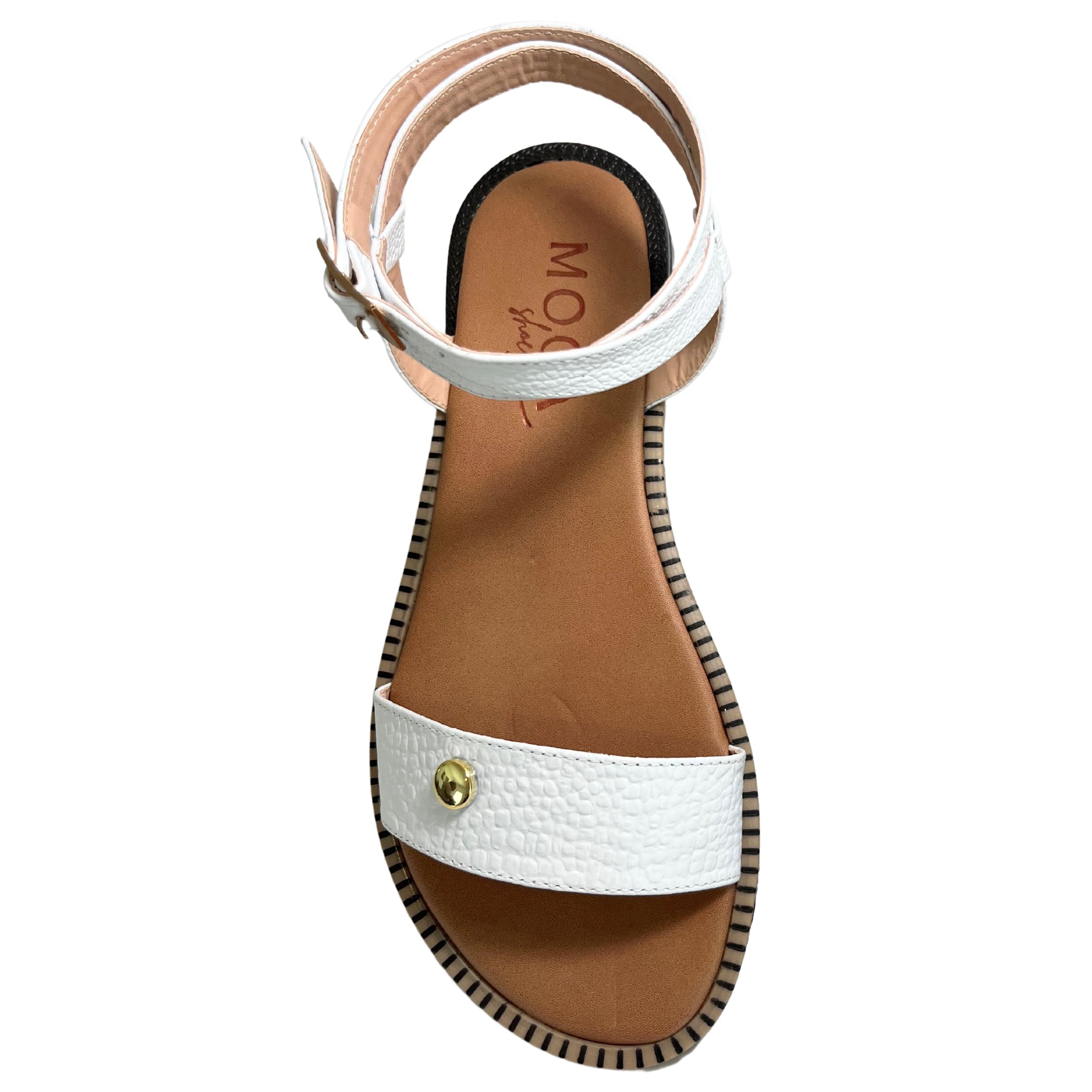 Buy Mode By Red Tape Women White Flat Sandals Online