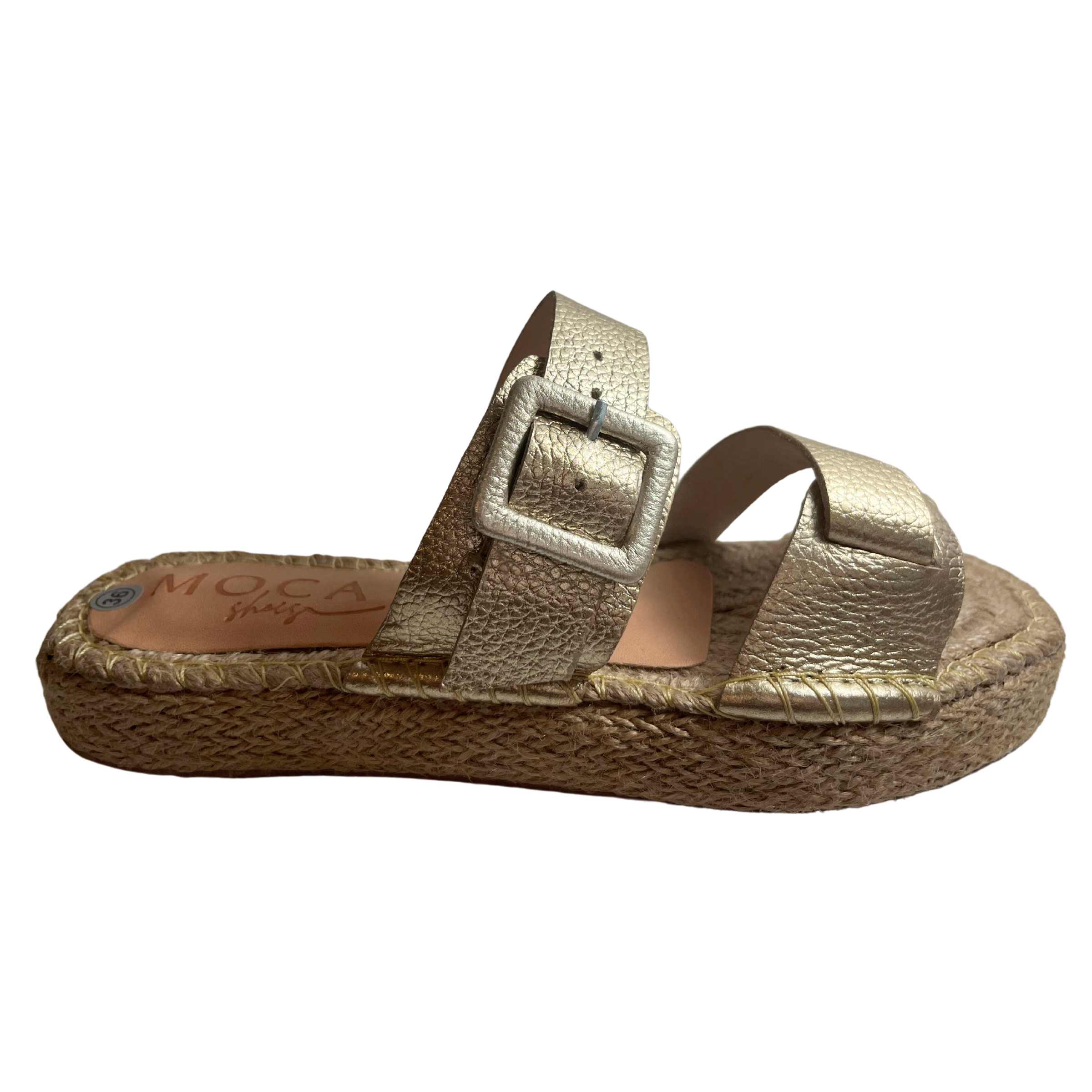 Sandalias Helena de Yute Dorado