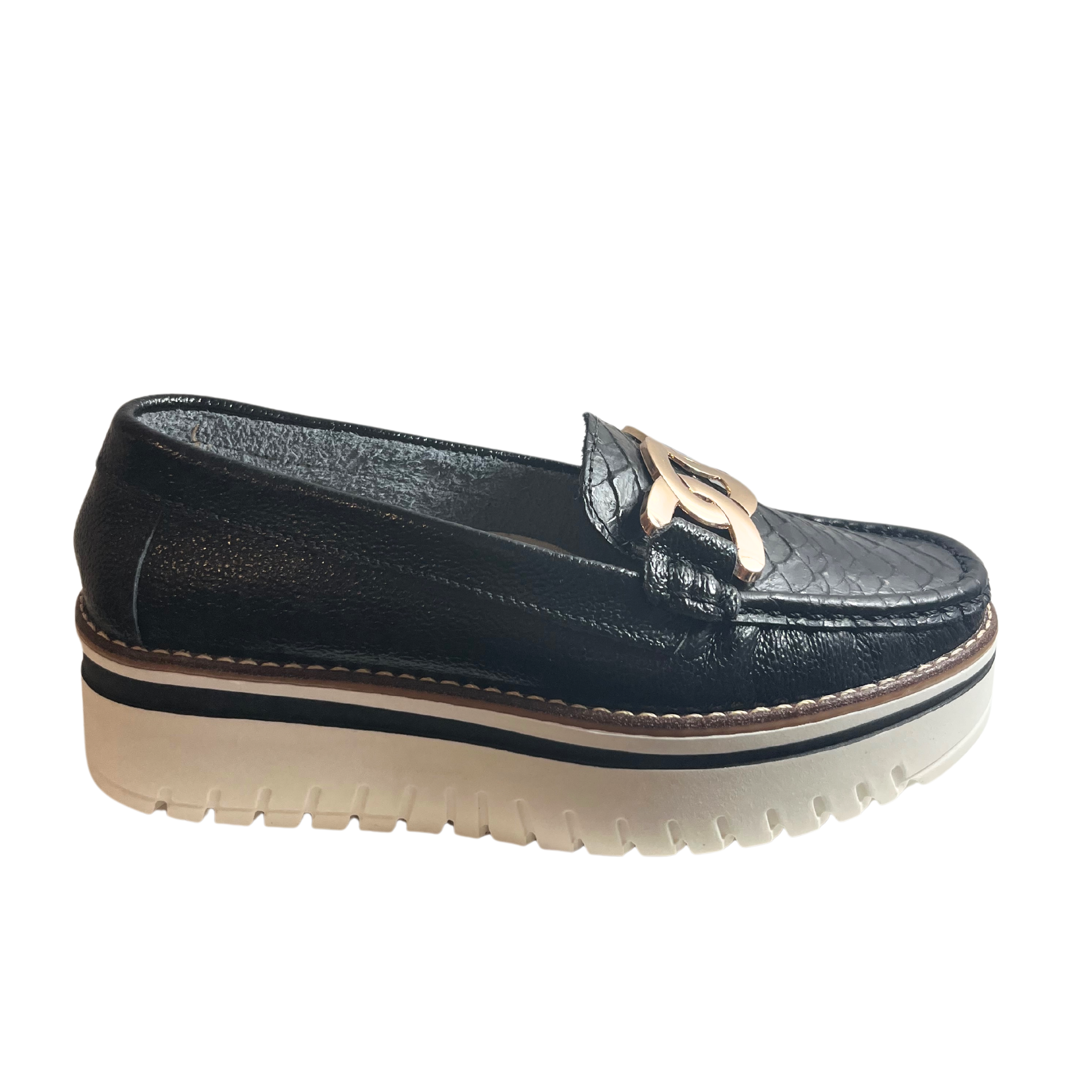 Black Moccasins Leather | Hollywood 2