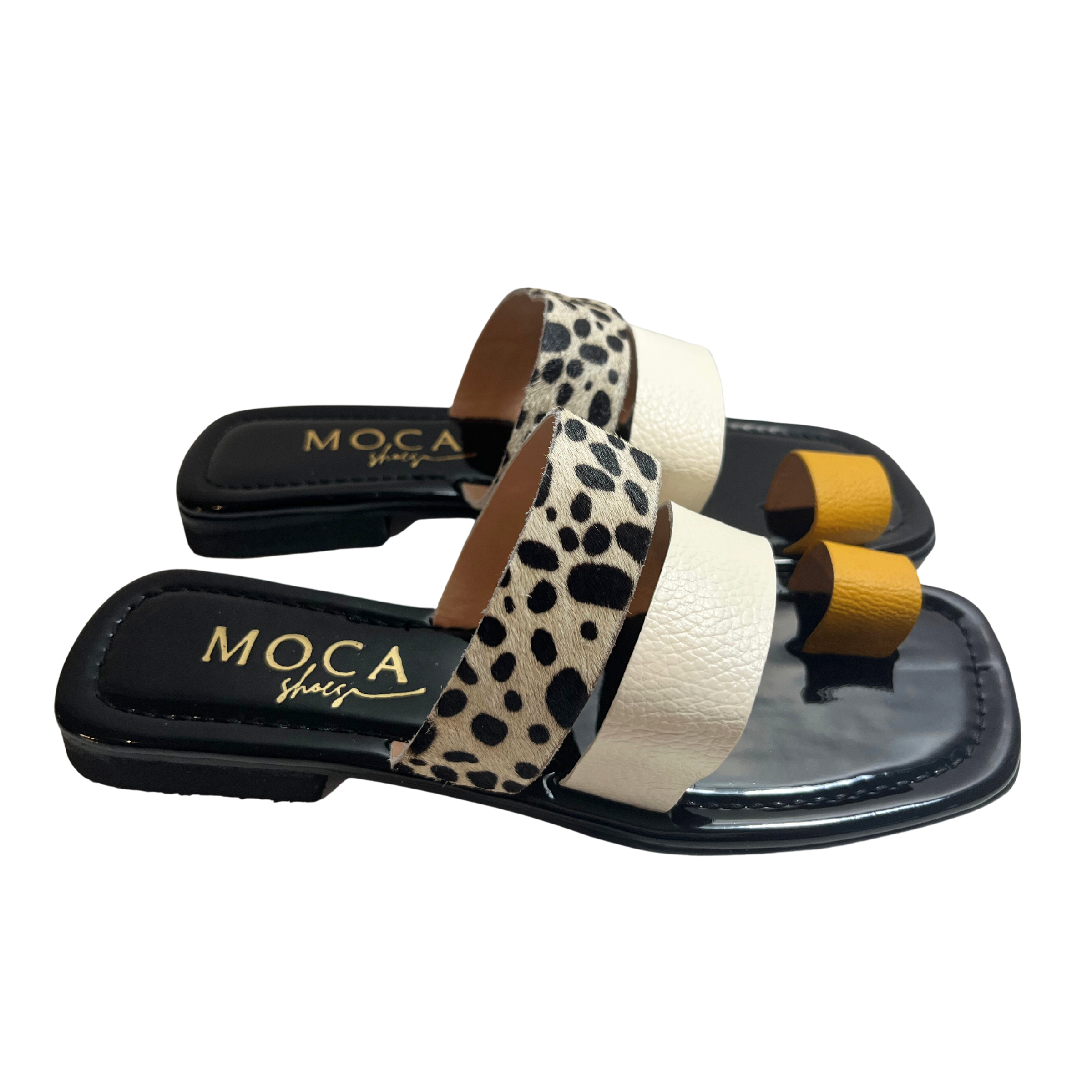 Providence Sandals- Print | Yellow Slide