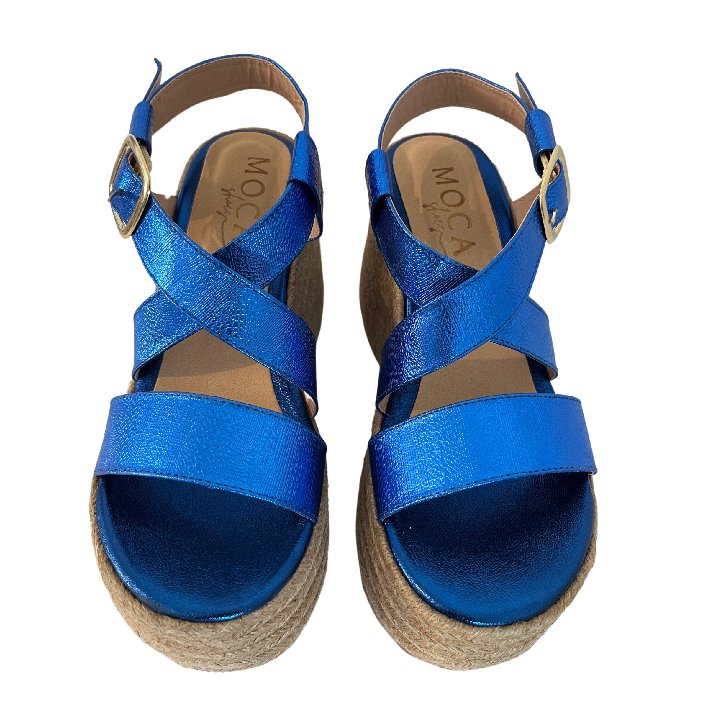 The Good Shepherd - Leather Toe Loop Sandal | Blue – Jerusalem Sandals