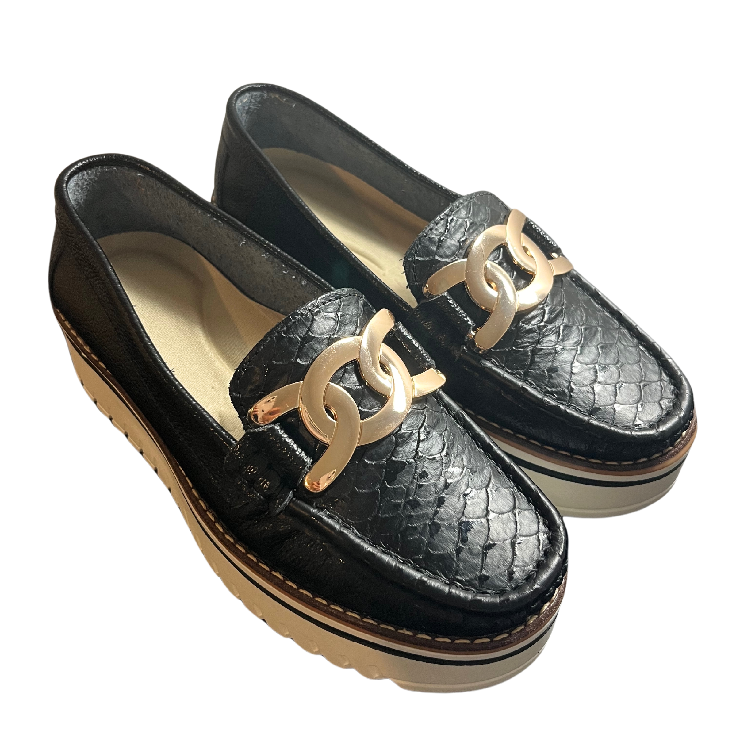 Black Moccasins Leather | Hollywood 2