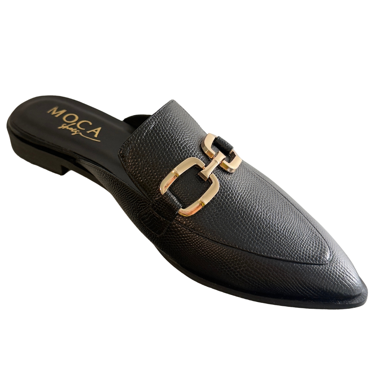 Black slip-on Mules for women | Utah
