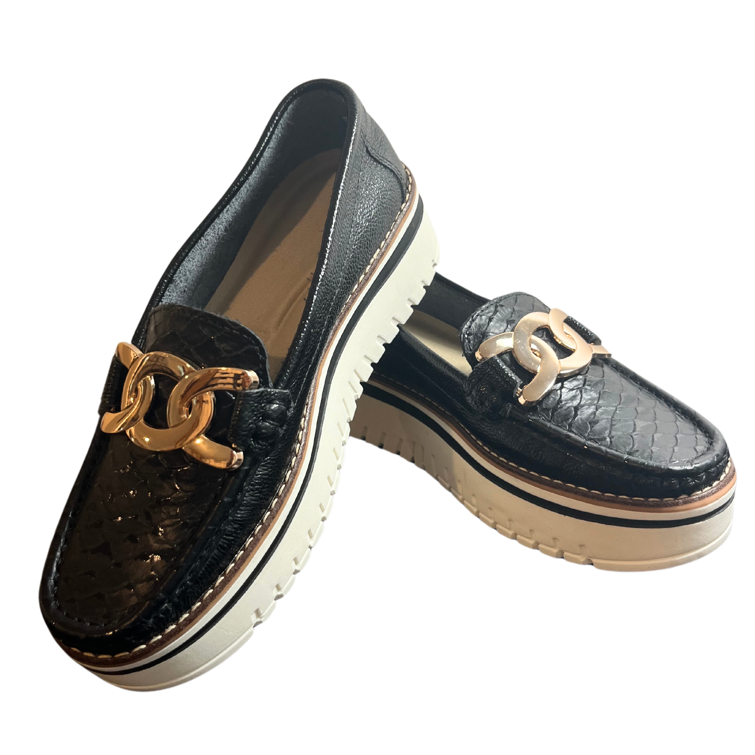 Black Moccasins Leather | Hollywood 2