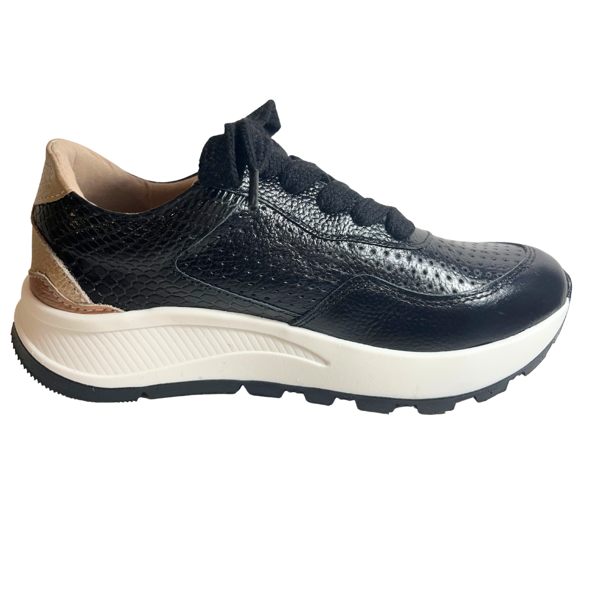 Black Leather Tennis Shoes Womens | New York