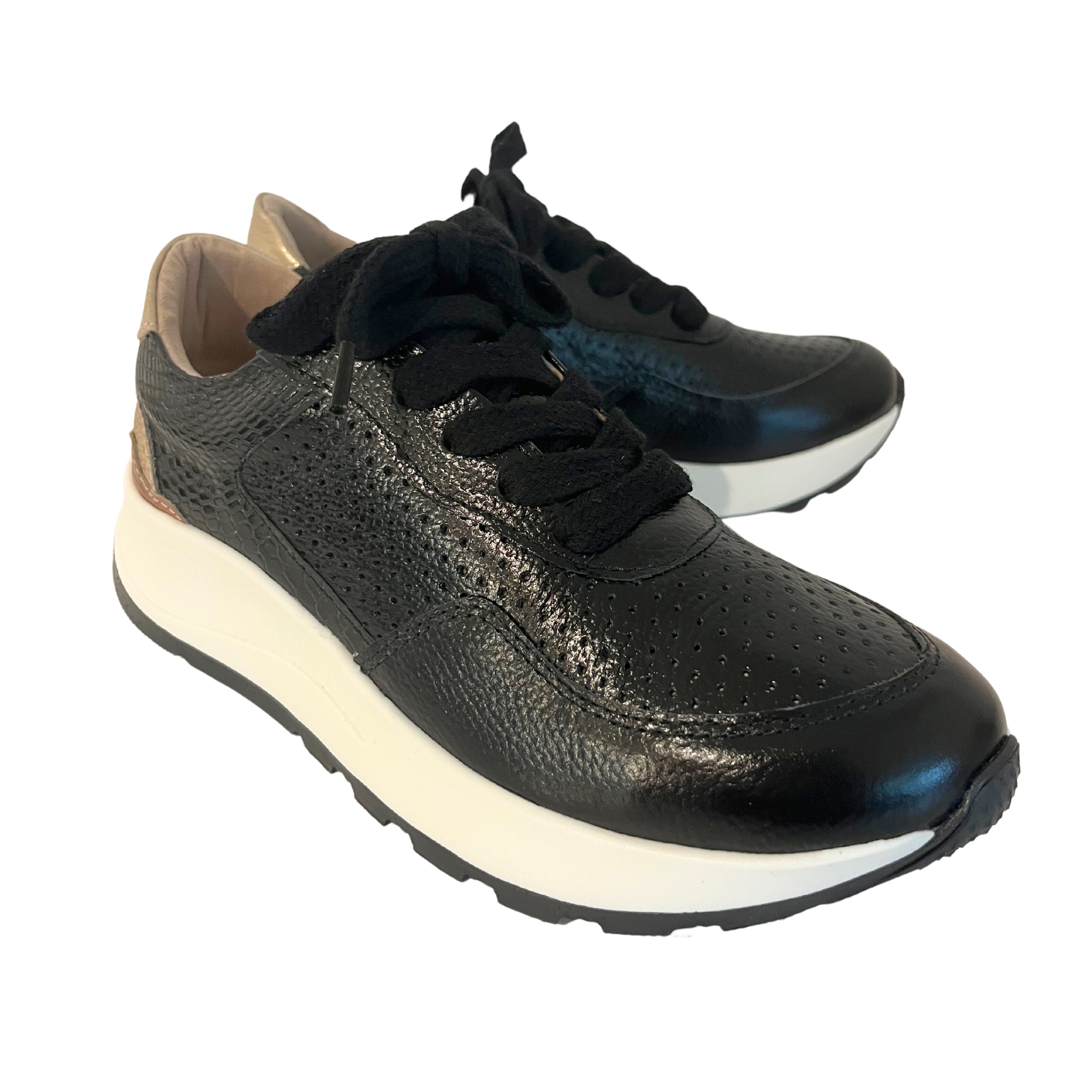 Black Leather Tennis Shoes Womens | New York