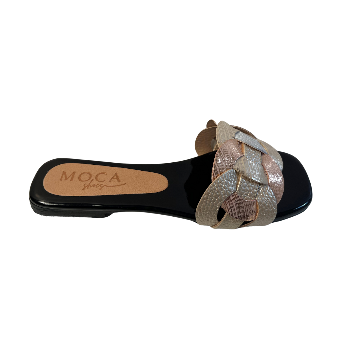 Slide Sandals  triple gold | Pierre