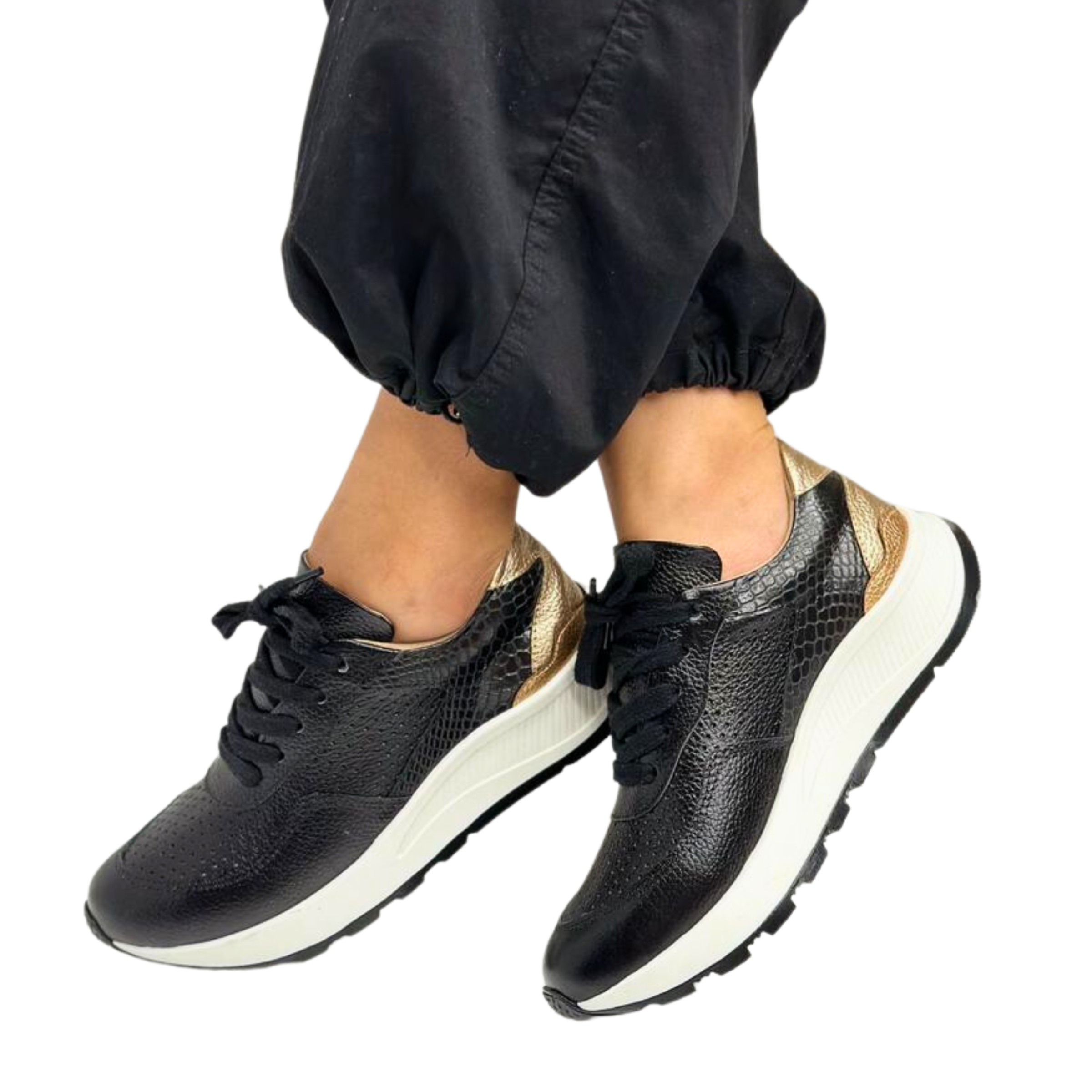 Black Leather Tennis Shoes Womens | New York