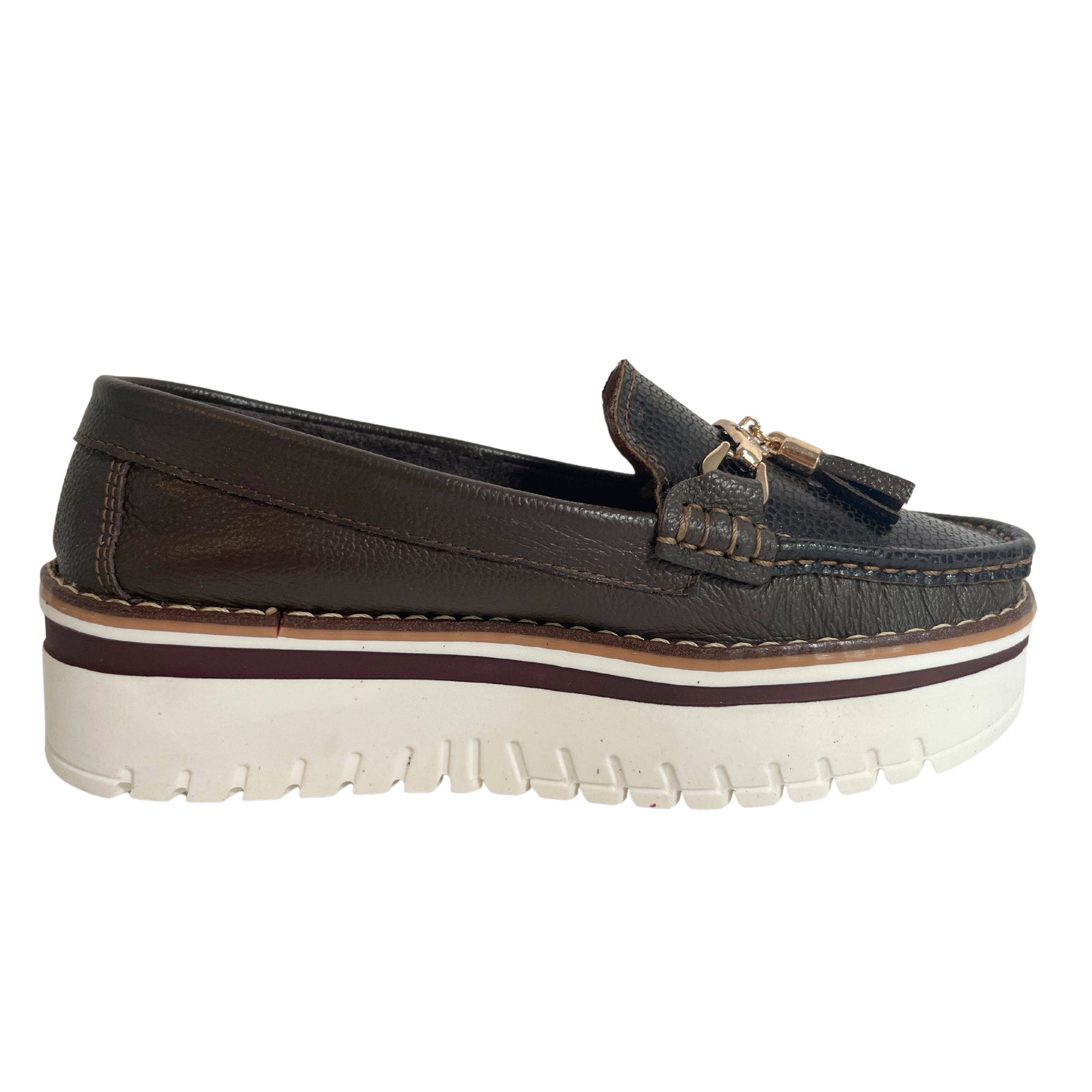 Brown Moccasins Leather | Hollywood