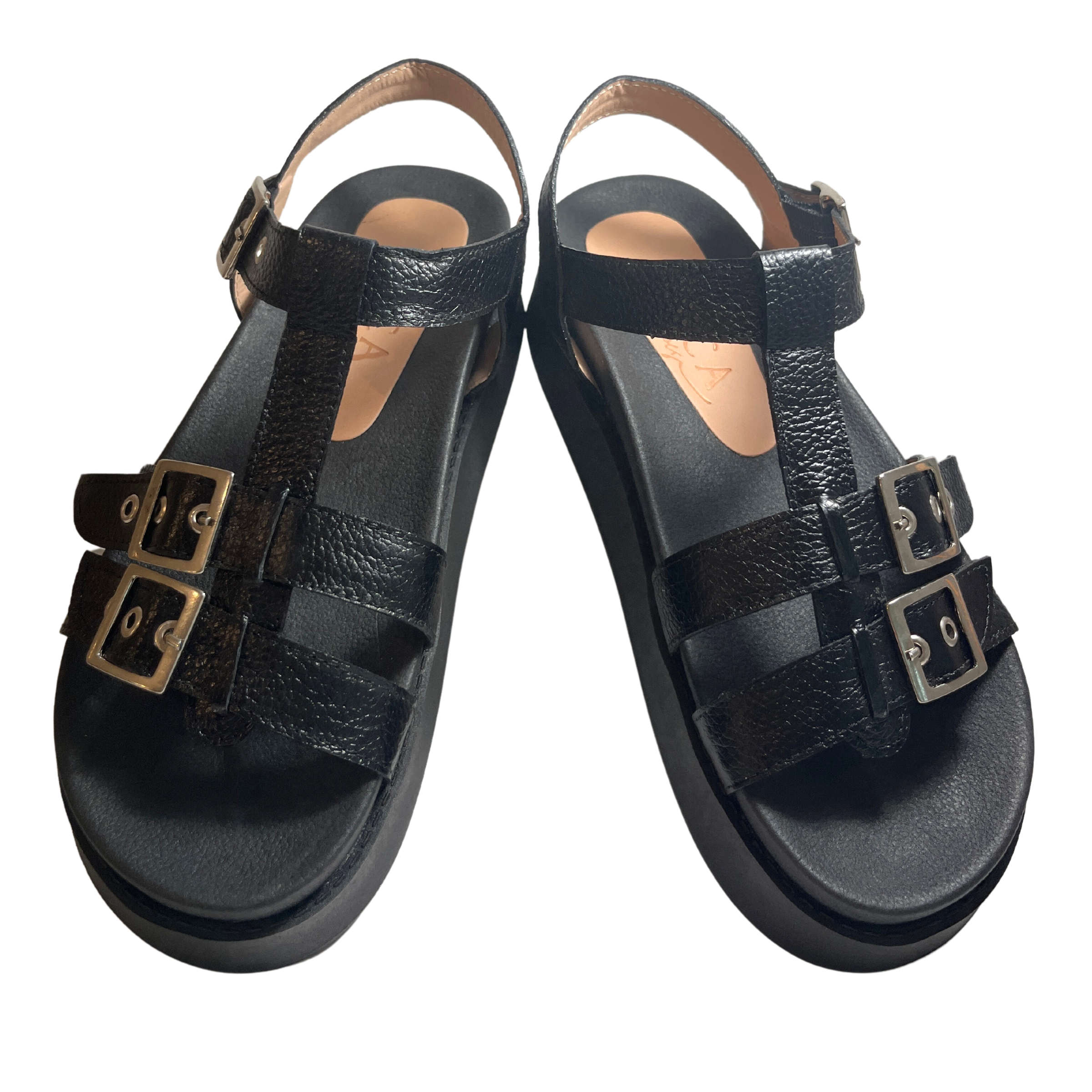 buckle sandals black | Annapolish Buckles