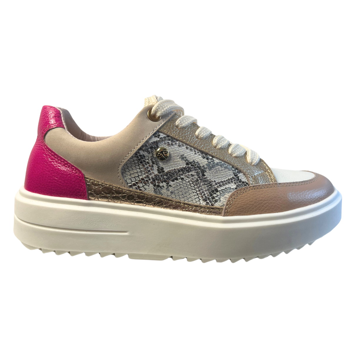 Chaussures Tennis En Cuir Fuchsia | Texas