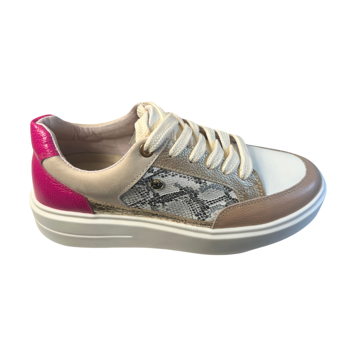 Chaussures Tennis En Cuir Fuchsia | Texas